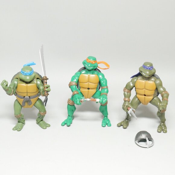 Vintage Ninja Turtles Figure Bundle Leonardo Donatello Michelangelo - Picture 1 of 4